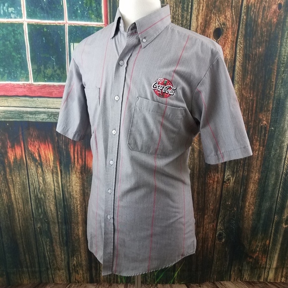 Coca Cola Other - COCA COLA MENS SHORT SLEEVE BUTTON UP SHIRT